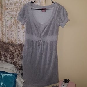 As seen in Kylie Jenner Grey Juicy velour dress